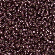 Miyuki rocailles Perlen 11/0 - Silver lined dark amethyst 11-13